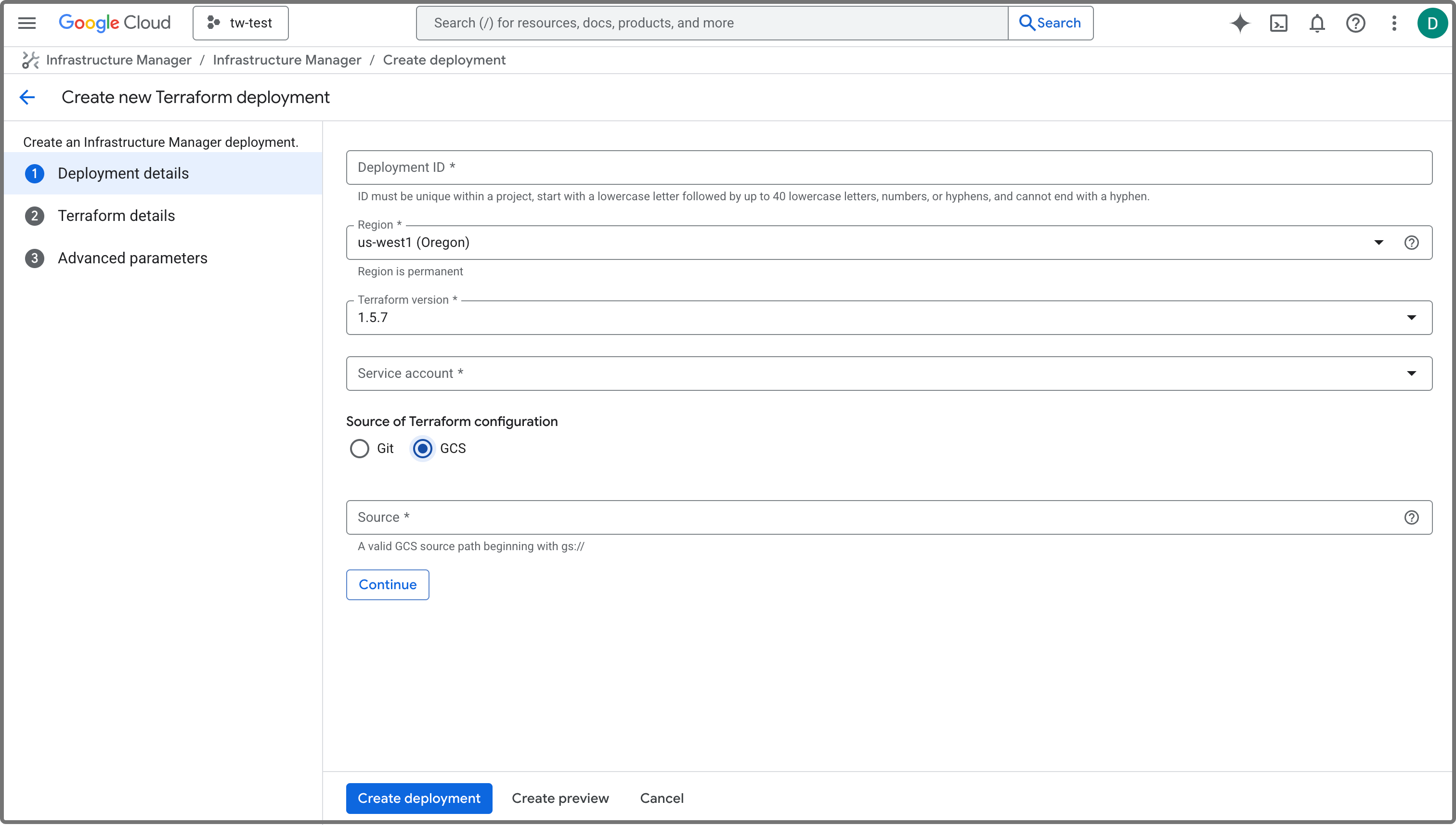 Quick Deployment Terraform Deployment