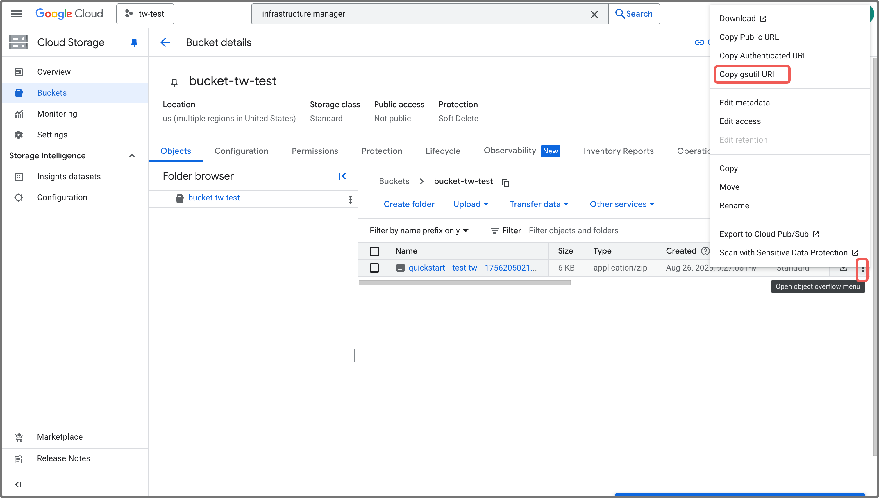 Quick Deployment Get URI